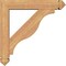 Ekena Millwork Funston Arts and Crafts Smooth Bracket w/ Offset Brace, Western Red Cedar, 5 1/2"W x 26"D x 26"H BKT0604X26X26FST03SWR - alternate 3